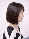 自然なツヤと丸みが可愛い大人ナチュラルボブ