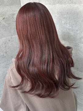 ルイス(L'wis) ブリーチなしピンクブラウン学割U24ケアブリーチ渋谷10代20代