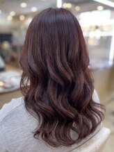 ビーワンヘアー 藤井寺 土師ノ里(B1hair)&nbsp;上品韓国ヘア「カシス×ショコラブラウン」