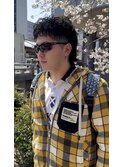 ピンパーマ×マレットヘア/アクティブショート/テーパーフェード