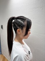 リエート 四条河原町(Lieto) コーンロウブレイズエクステへアセット学割レイヤーカット10代