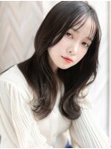 透明感×黒髪/学生～社会人○/清楚レイヤーカットデジタルパーマ