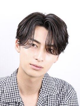 オーシャントーキョー 大阪(OCEAN TOKYO) 韓国センターパートニュアンスパーマダウンパーマmen'sマッシュ