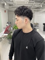 ギア(GEAR.)&nbsp;【三宮メンズパーマ】フェードカット×ピンパーマ
