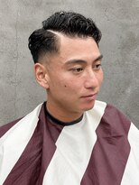 フジヤマバーバーショップ アジト(FUJIYAMA BARBER SHOP ajito)&nbsp;フェード×パーマスタイル　メンズ/明石/西明石/大久保
