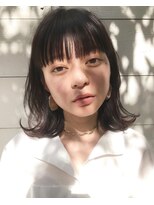 キラ 渋谷(KILLA)&nbsp;大人ガーリー/くびれボブ/韓国/原宿グレージュ  大人ボブ 黒髪