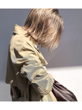 ガーランドウメダ(Garland umeda) 無造作ボブ×シアーベージュ