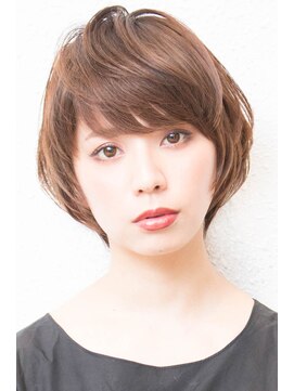 モニカ 西宮北口(Monica) アシメショートエアリーショートグレージュナチュラルボブ