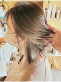インナーカラー*透け感ミルクティーベージュ