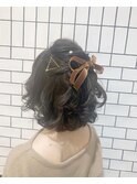 ハーフアップ♪