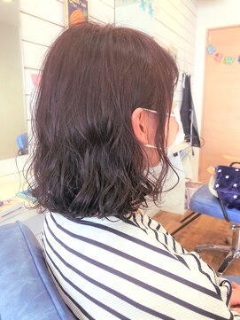 ラニハナクドウ(lanihana.kudo) +*~デジタルパーマボブwithピンクパープル~*+