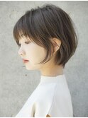 前髪あり大人ショートボブ20代30代40代【AIN.表参道】川原大地