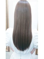 ミシェリー(misherry)&nbsp;美髪かきあげロング20代30代髪質改善ホワイトグレージュワンホン