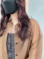 イコ 表参道原宿(ico)&nbsp;ピンクパープル インナーカラー「ブリーチ２回」