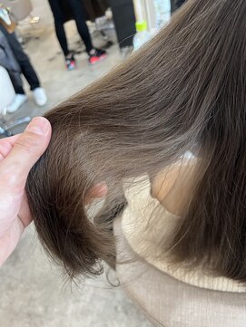 ジーナ 銀座(Zina) 髪質改善＊マロンベージュ＊20代30代40代＊かきあげ【Zina銀座】