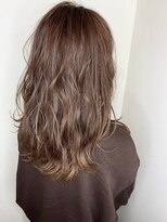 モルニ(MORNI) モカブラウン_マロンベージュ Aラインボブ かきあげ