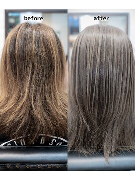 ビート(Beat) グレージュカラー/シアグレージュ【白髪ぼかしハイライト】