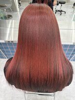 ロンドルーチェ 心斎橋(Lond luce)&nbsp;ダークアッシュ/ミディアムレイヤーカット［髪質改善/縮毛矯正］