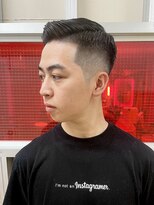 メリケンバーバーショップ トーキョー(MERICAN BARBERSHOP TYO)&nbsp;YS STILE.束感ショート.波巻き.ハイライト.マッシュパーマ121