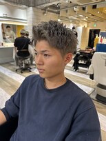 ヘア アンド フェイス ルースト 河原町店(hair&face ROOST) スパイキーショートブリーチカラーメンズカラーメンズショート