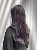 韓国ヘアレイヤーロングパープルアッシュ★TARO