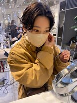 フィルムス 表参道(FILMS)&nbsp;レイヤーカット/ウェットへア/オリーブベージュ/表参道