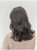 ブリーチなしの透明感カラー