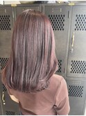 ブリーチなし ニュアンスカラー ピンクラベンダー