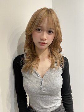 シー(SEA) オレンジベージュ/レイヤーカット