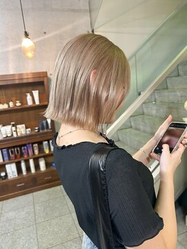 ヘアーデザイン アルエ(HAIR×design ARUE) ミルクティーベージュ/ボブ