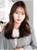☆レイヤーカット毛先ワンカールくせ毛風カール薄めバングデジパ