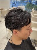 毛流れニュアンスパーマ