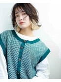 インナーカラー×ホワイトベージュ