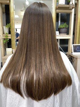 ヘアサロン プラス アーティスタ(hair salon + artista)の写真/【銀座一丁目駅すぐ】艶がありつつも、その手触りは驚きの柔らかさと軽さ本来の髪の美しさを実感！