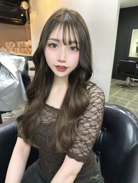 リゲル(rigel) エクステでつくるくびれロング×オリーブブラウン