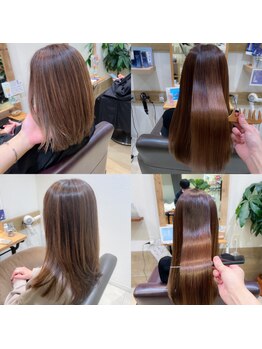 <藤沢駅/髪質改善>うねりや髪のボリュームが気になる方へ、髪本来の形に戻すことで内側から美しい髪に！