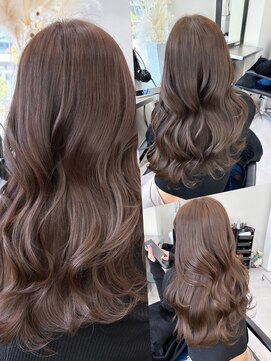 ブリーチなしダブルカラーで作るマロンブラウン♪10代20代30代