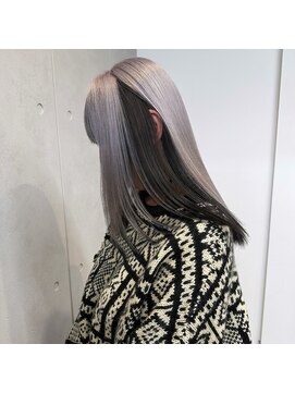 レオクマ(REOKUMA) アンブレラカラー/シルバー/ブラック/こなれミディ