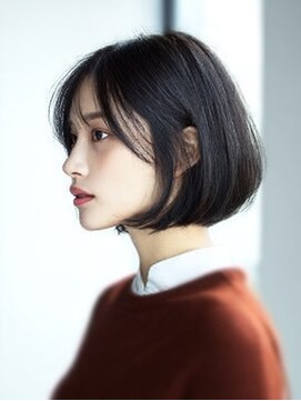 ダル 渋谷/表参道(DAL.) レイヤーカットボブ髪質改善カラー縮毛矯正暗めカラー韓国