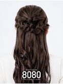 ハーフアップ（流行りヘアセット）