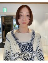 アオイ(aoi.)&nbsp;【ミニボブ/オレンジブラウン/白髪ぼかし/30代/福岡薬院】