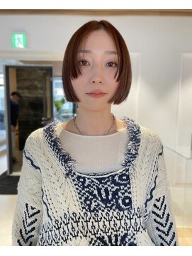 アオイ(aoi.) 【ミニボブ/オレンジブラウン/白髪ぼかし/30代/福岡薬院】