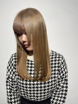 トレフ(Trefle) 顔周りレイヤー/黒染め落とし/初ブリーチ/ベージュ