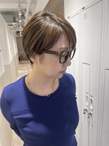 サロウィン 名古屋本山店(SALOWIN)&nbsp;大人ショート/白髪ぼかし/ハイライト/名古屋/本山/覚王山