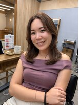 カノエ(canoe)&nbsp;顔周りレイヤー×髪質改善トリートメント×オリーブグレージュ