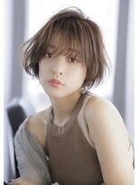 アルマモモ(Alma momo)&nbsp;ダークパープル/ナチュラルショート/ミルクブラウン/夏/伏見桃山