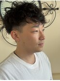 ツーブロック＋パーマ