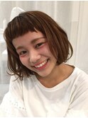 ゆるふわパーマボブ