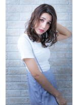 ヘアーアートシフォン 池袋西口店(Hair art chiffon)&nbsp;厚めバングクラシカルワンレンフェザーロングセンターパート
