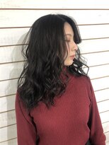 ビーヘアサロン(Beee hair salon) 【渋谷エクステ・カラーBeee/安部 郁美】ネイビーブラックStyle